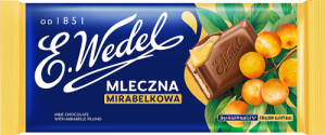 E. Wedel Czekolada mleczna mirabelkowa 100 g