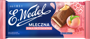 E. Wedel Czekolada mleczna biała brzoskwinia 100 g