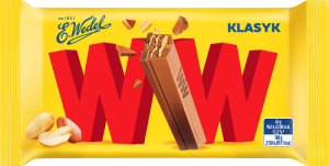 E. Wedel WW Wafelki mleczna czekolada & krem orzechowy 45 g