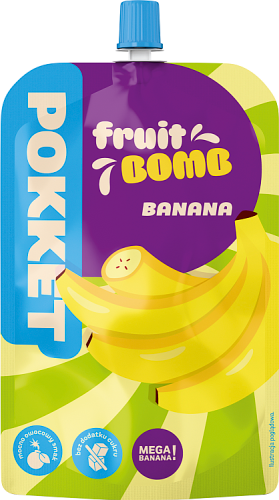 Pokket Fruit Bomb Banana Mus owocowy 180 g