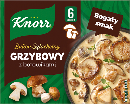 Knorr Bulion szlachetny grzybowy z borowikami 60 g (6 x 10 g)