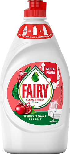 Fairy Clean &amp; Fresh Granat z wiciokrzewem Płyn do mycia naczyń 450ML