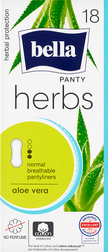 Bella Herbs Panty Aloe Vera Normal Wkładki higieniczne 18 sztuk