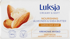Luksja Creamy & Soft Kremowe mydło odżywcze migdały i masło shea 90 g