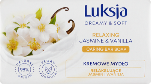 Luksja Creamy & Soft Kremowe mydło relaksujące jaśmin i wanilia 90 g