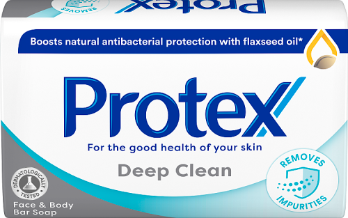 Protex Deep Clean Mydło do twarzy i ciała w kostce 90g