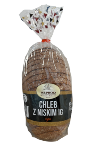 CHLEB Z NISKIM IG 300G PAKOWANY