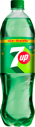 7UP Napój gazowany o smaku cytrynowo-limonkowym 1 l (plus KAUCJA)