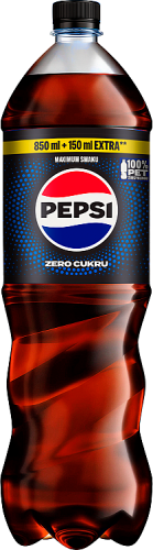 Pepsi-Cola Zero cukru Napój gazowany o smaku cola 1 l (plus KAUCJA)
