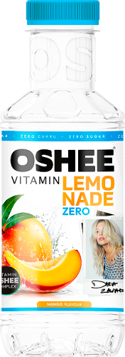 Oshee Vitamin Lemonade Zero Napój niegazowany o smaku mango 555 ml (plus KAUCJA)