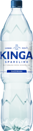 Kinga Sparclino Naturalna woda mineralna gazowana niskosodowa 1,5 l (plus KAUCJA)