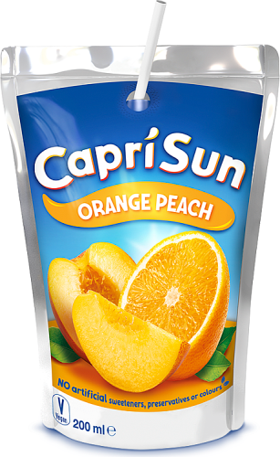 Capri Sun Napój owocowy o smaku pomarańczowo-brzoskwiniowym 200 ml