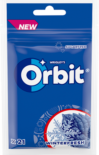 Orbit Winterfresh Bezcukrowa guma do żucia 29 g (21 sztuk)