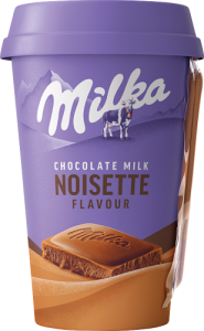 Milka Napój mleczny z czekoladą Milka o smaku orzechów laskowych 220 ml