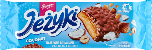 Jeżyki Herbatniki w czekoladzie mlecznej kokosowe 140 g