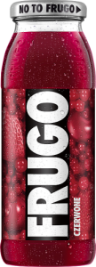 Frugo Czerwone Napój wieloowocowy niegazowany o smaku truskawki wiśni i czerwonej porzeczki 300 ml