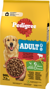 Pedigree Adult Sucha karma dla psów z wołowiną i warzywami 500 g