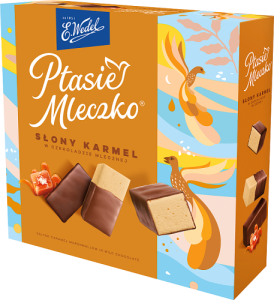 E. Wedel Ptasie mleczko słony karmel w czekoladzie mlecznej 340 g