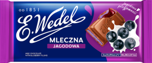 E. Wedel Czekolada mleczna jagodowa 100 g