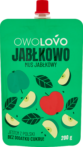 Owolovo Jabłkowo Mus jabłkowy 200 g
