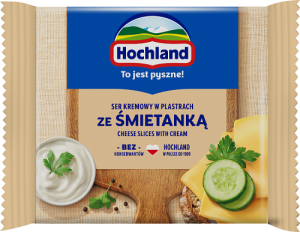 Hochland Ser kremowy w plastrach ze śmietanką 130 g