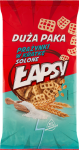 Łapsy Prażynki w kratkę solone 110 g