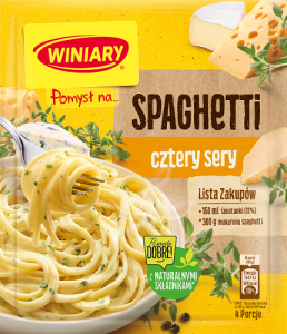 Winiary Pomysł na... Spaghetti cztery sery 31 g