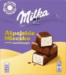 Milka Alpejskie Mleczko pianki o smaku waniliowym - 330 g