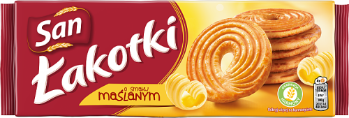 San Łakotki herbatniki o smaku maślanym - 168 g
