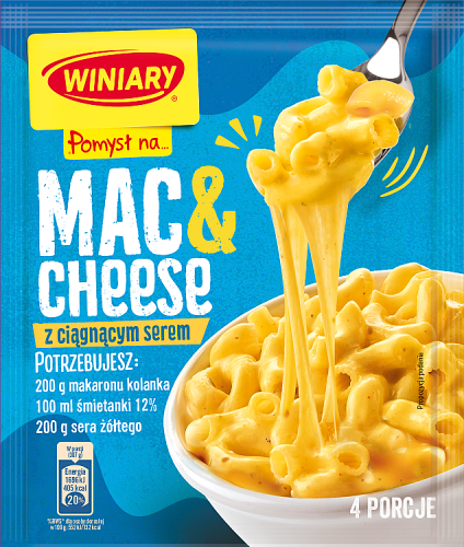 Winiary Pomysł na... Mac &amp; Cheese z ciągnącym serem 28 g
