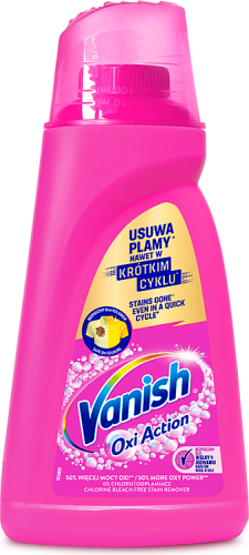 Vanish Oxi Action Pink Odplamiacz do tkanin w żelu 1 l