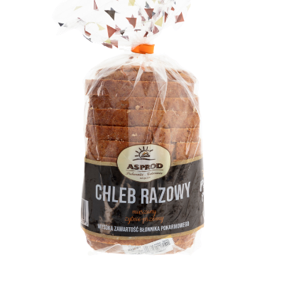 CHLEB RAZOWY MAŁY PAKOWANY KROJONY 360G