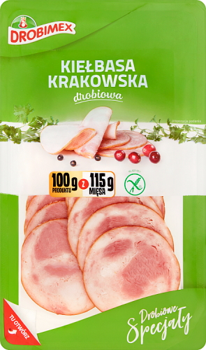 Drobimex Kiełbasa krakowska drobiowa 100 g