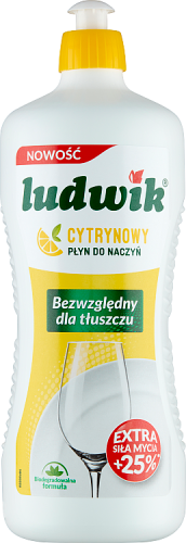 Ludwik Płyn do naczyń cytrynowy 900 g