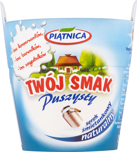 Piątnica Twój Smak Puszysty Serek śmietankowy naturalny 150 g