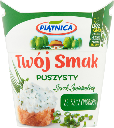 Piątnica Twój Smak Serek śmietankowy puszysty ze szczypiorkiem 150 g