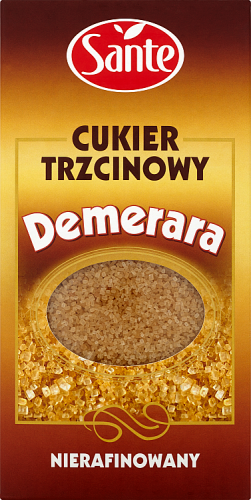 Sante Demerara Cukier trzcinowy nierafinowany 500 g