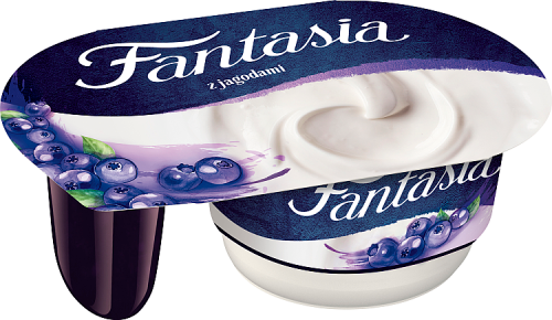 Fantasia Jogurt kremowy z jagodami 118 g