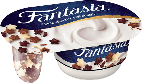 Fantasia Jogurt kremowy z gwiazdkami w czekoladzie 102 g