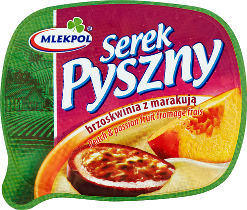 Mlekpol Pyszny Serek brzoskwinia z marakują 140 g