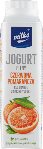 Milko Jogurt pitny czerwona pomarańcza 330 ml