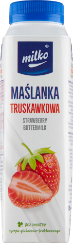Milko Maślanka truskawkowa 330 ml