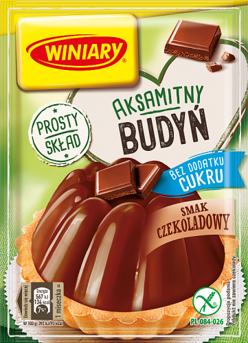 Winiary Budyń bez dodatku cukru smak czekoladowy 38 g