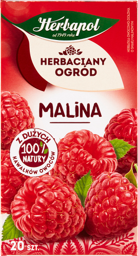 Herbapol Herbaciany Ogród Herbatka owocowo-ziołowa malina 54 g (20 x 2,7 g)