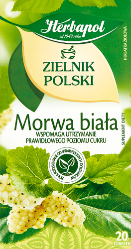 Herbapol Zielnik Polski Suplement diety herbatka ziołowa morwa biała 40 g (20 x 2 g)