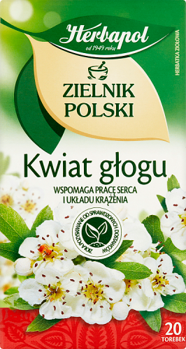 Herbapol Zielnik Polski Kwiat głogu Herbatka ziołowa 40 g (20 x 2 g)