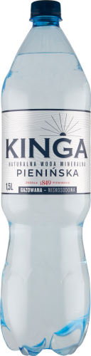 Kinga Pienińska Naturalna woda mineralna gazowana niskosodowa 1,5 l