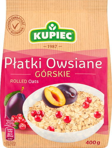Kupiec Płatki owsiane górskie 400 g