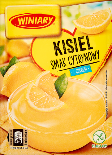 Winiary Kisiel z cukrem smak cytrynowy 77 g