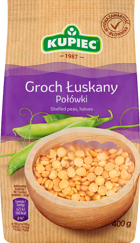 Kupiec Groch łuskany połówki 400 g